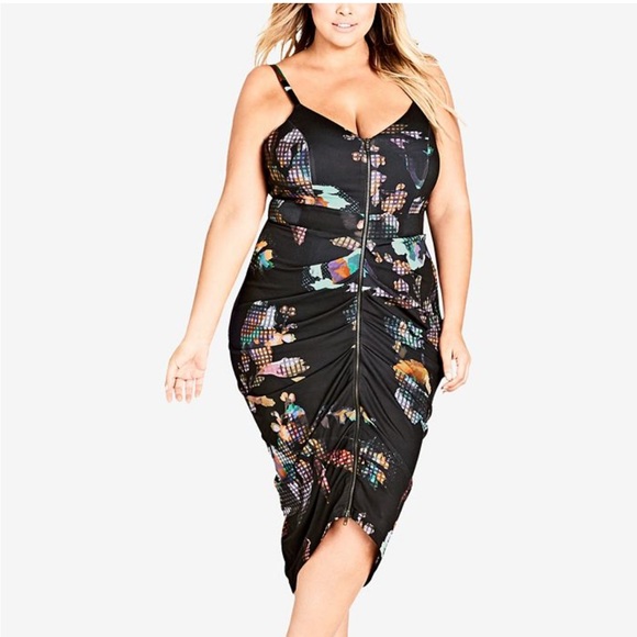 CITY CHIC Floral Dress - Picture 1 of 9